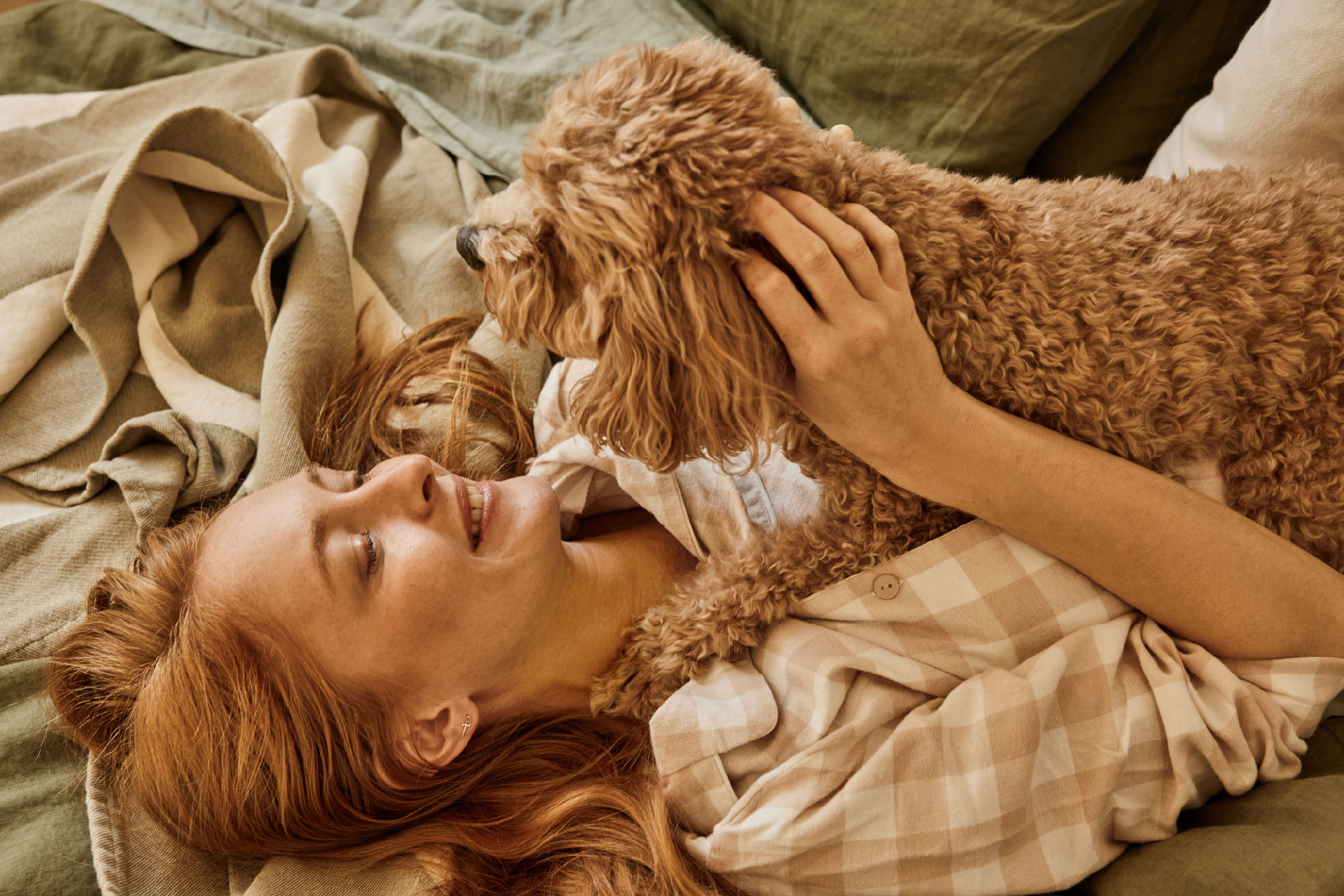 Lady and dog at Fitzroy & Co