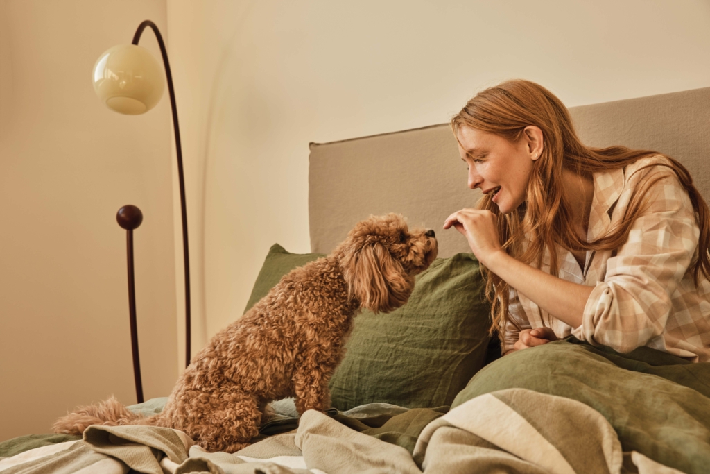 Lady with a dog