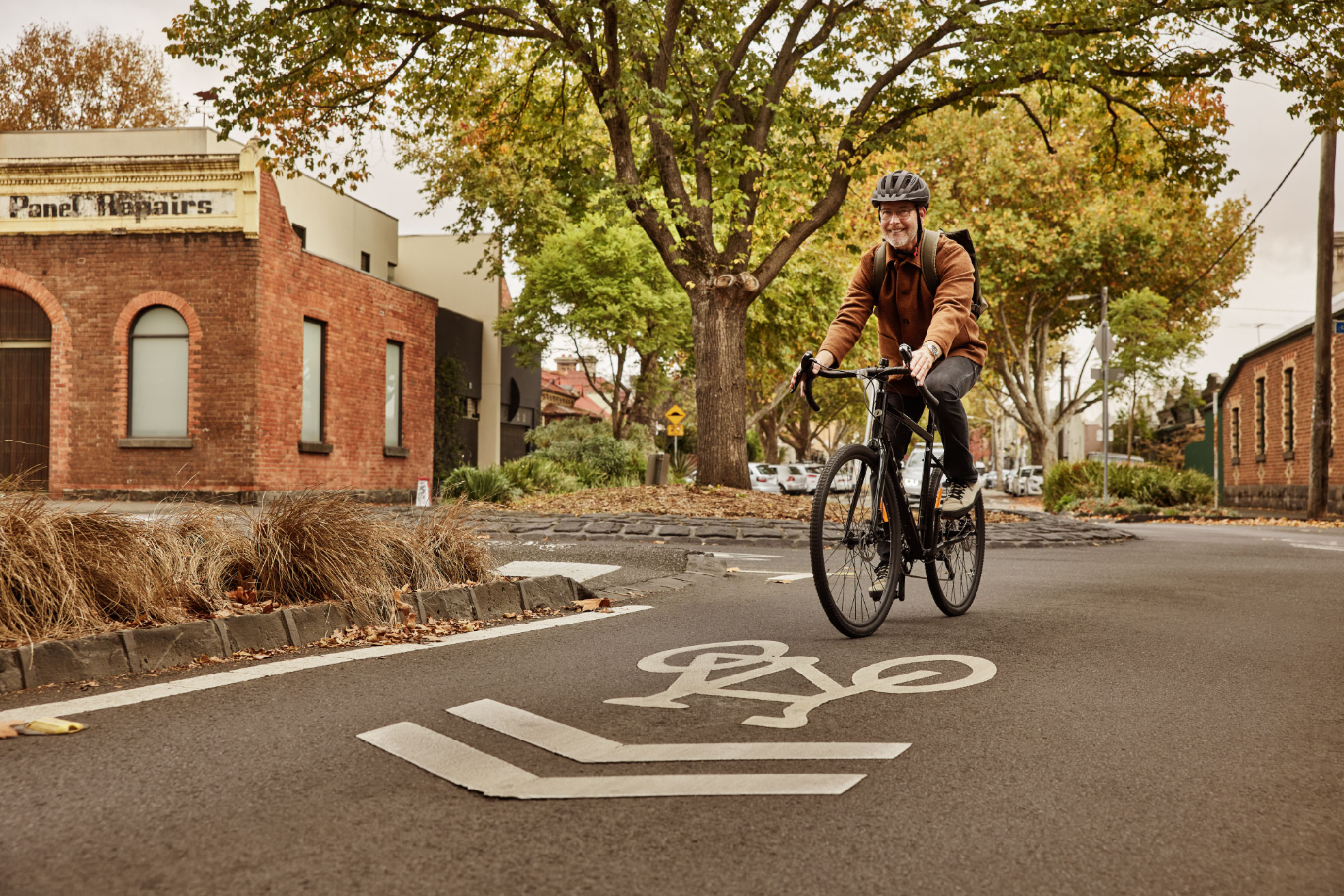 Man on bike